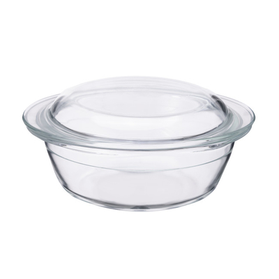 Modern Large Glass Casserole Dish With Lid Microwavable Heat Resistant