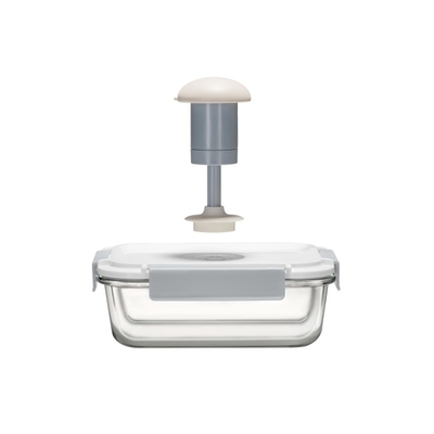 Durable Meal Prep Glass Food Containers With Vacuum Manual Pump Leakproof