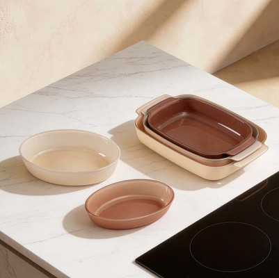 IKOO High Borosilicate Glass Baking Dish z pojemnością od 700 ml do 3800 ml i z certyfikatem CA65 Eco-Friendly Bakware