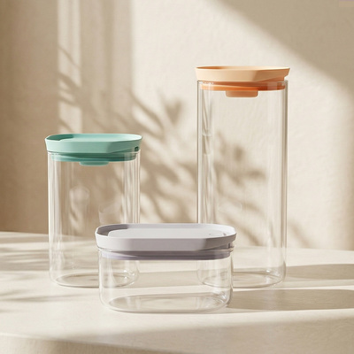 Teeter-Top Glass Food Storage Jar