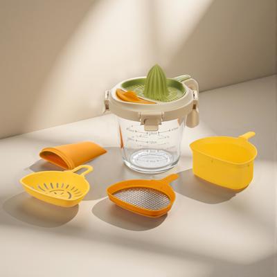 Un buen precio. Juego de tazas medidoras multifuncionales para preparación de alimentos con separador de huevos / exprimidor / separador de grasa En línea