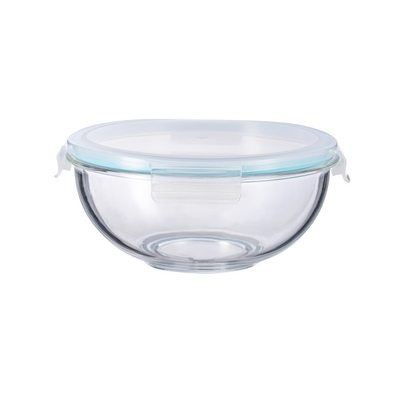 Good price Borosilicate Glass Mixing Bowl with PP Lid 180ml to 3500ml online