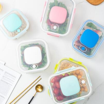 अच्छी कीमत IKOO उच्च बोरोसिलिकेट ग्लास एयरटाइट BPA-मुक्त वैक्यूम ग्लास स्टोरेज कंटेनर ताज़ा भोजन संरक्षण के लिए ऑनलाइन