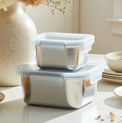 Good price Stainless Steel Food Storage Containers with BPA-Free PP Lids online
