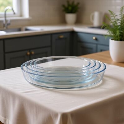 Good price IKOO High Borosilicate Glass Baking Dish with 0.7L to 4.0L Capacity Oven Microwave and Freezer Safe online