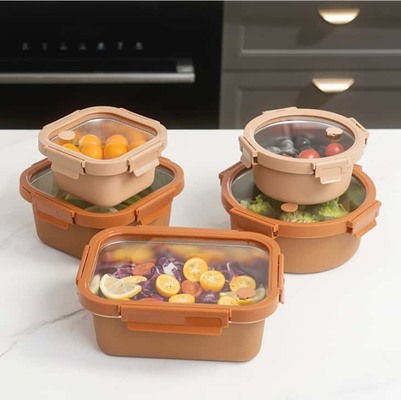 Goede prijs. Leekbestendig Microwavebaar Stapelbaar Roestvrij staal Voedselopslag Container Metalen Bento Doos voor maaltijdbereiding Online