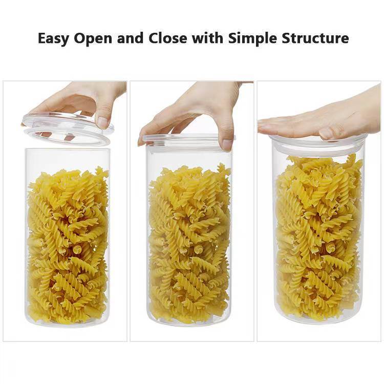 PS蓋付きガラスキャニスター - キッチン収納ソリューション