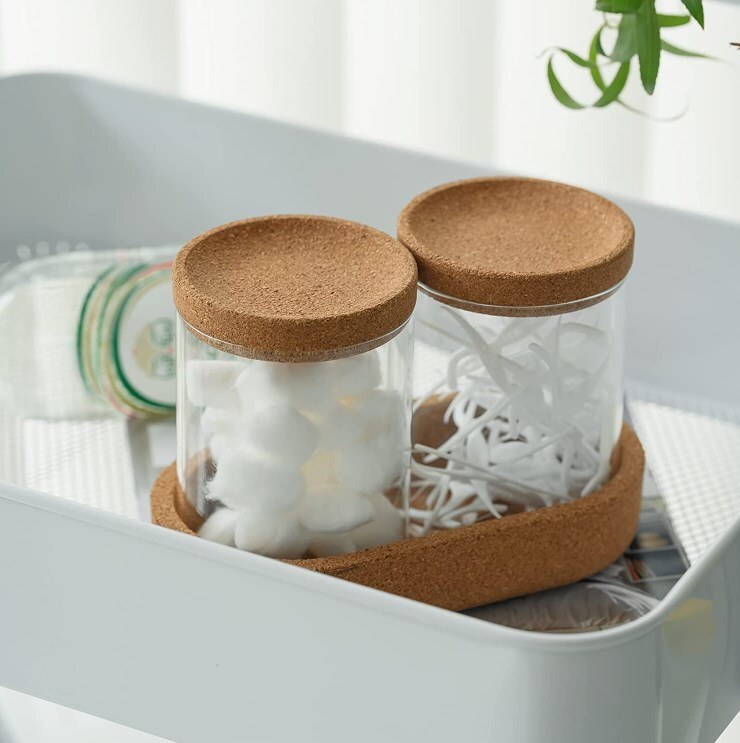 IKOO High Borosilicate Glass Jar with Cork Lid - 300ml/715ml