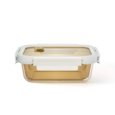 Good price New Design Amber Color Glass Food Storage Boxes With Different Lid online