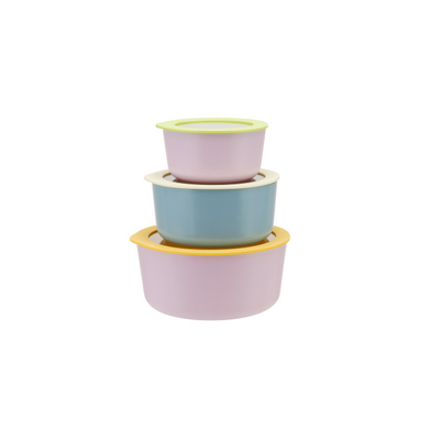 Good price Colorful Non Stick Coating Glass Food Storage With Glass Lids Glass Fruit Storage Containers online