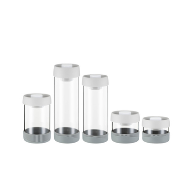 Good price Microwave Safe Wide Mouth Glass Canister With Vacuum Lid 380ml To 1500ml online