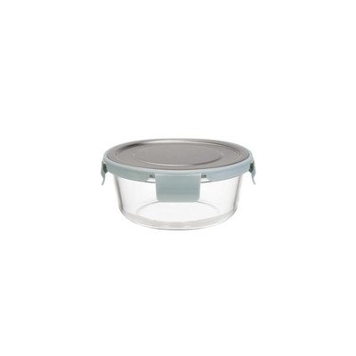 Good price Stylish Dishwasher Microwave Safe Glass Container With 4 Lock Stainless Steel Lid online