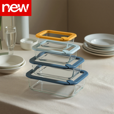 Good price Glass Containers With Silicone Vented Glass Lid online