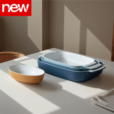 IKOO 700ml Non Stick Coating Glass Baking Dish Oven Safe