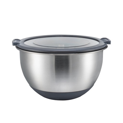Good price 1500ml 3000ml 5000ml Stainless Steel Cooking Bowls Metal Mixing Bowls With Lids online