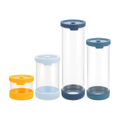 Good price Dishwasher Safe Glass Pantry Containers With Vented Glass Lid And Silicone Base online