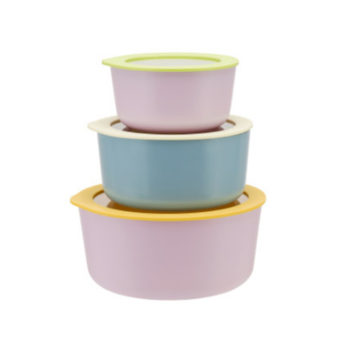 Good price Colorful Non Stick Coating Glass Food Storage With Glass Lids Glass Fruit Storage Containers online