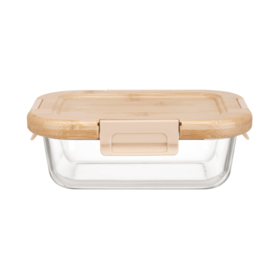 Good price Oven Safe Transparent Glass Food Storage Containers With Bamboo Lids Cool Lock online