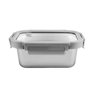 Good price Multiple Capacities Stainless Steel Lunch Containers Glass Lid Metal Meal Prep Containers online