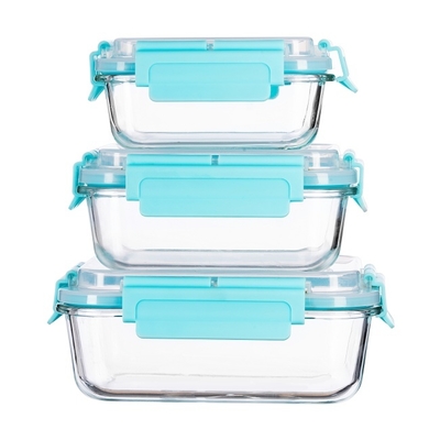 Good price Borosilicate Glass Food Container 1050ml with Snap Lock Lid online