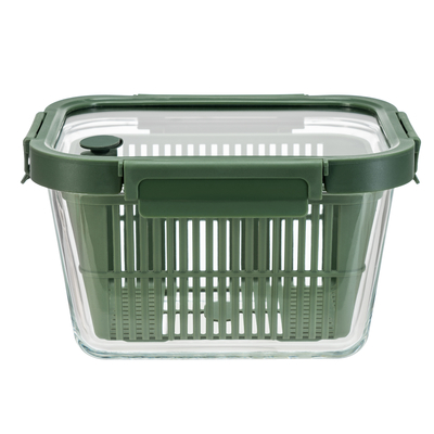 Stackable Airtight Glass Food Container 1050ml BPA-Free