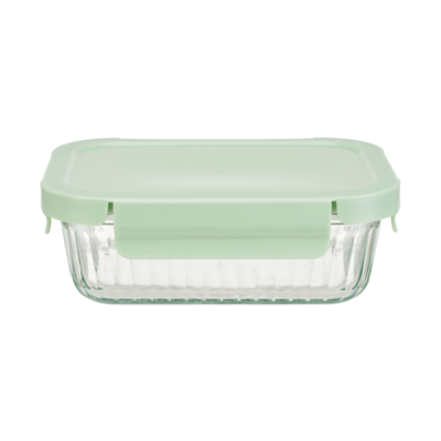 Ein guter Preis. 4 Lock Glass Food Container -40°C to 560°C Heat Resistant Im Internet