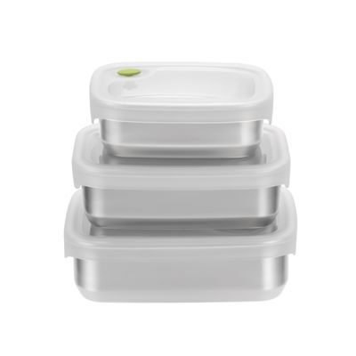 IKOO Stainless Steel 304 or 316 Food Storage Container with Silicone Lid and Leak-proof Design