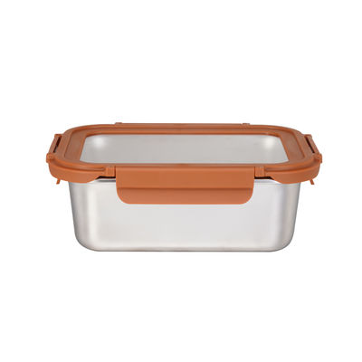 Stainless Steel Food Storage Container with Round/Square/Rectangular Shapes for Freshness Preservation and Airtight Seal