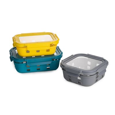 Ein guter Preis. IKOO Glasspeicherbehälter mit Silikon-Hülle und undichtem Luftschutzdeckel Im Internet