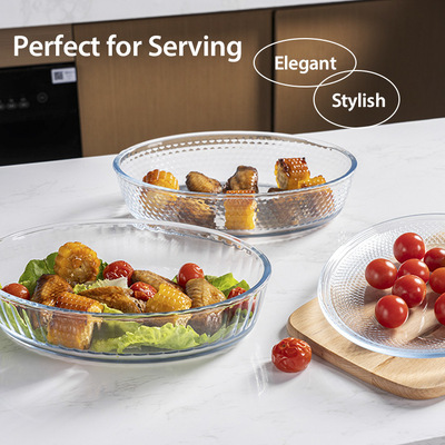 قیمت خوب IKOO Borosilicate Glass Baking Dish با دریچه باز 800ml-3600ml Freezer امن و شفاف آنلاین