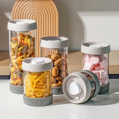 Various Sizes Vacuum Seal Glass Jar with All-in-One Home Storage Solution for Lifestyle Variety Stores & Import Supermarkets