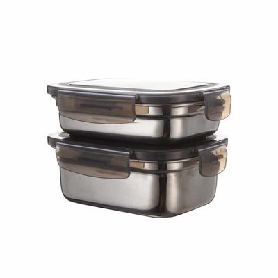 Airtight Freezer Safe Oven Safe Stainless Steel Food Container with BPA-free PP Lid
