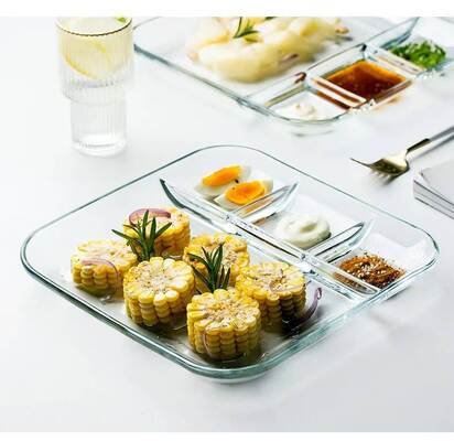 Ein guter Preis. IKOO Ofenfestes Borosilikatglas Hitzebeständiges Backgeschirr Backform mit 800ml Fassungsvermögen zum Kochen und Backen Im Internet