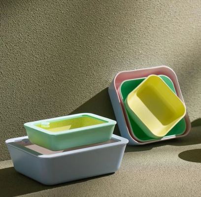 Un bon prix. Container alimentaire en verre non collant IKOO avec couvercle en verre ventilé, facile à nettoyer et exempt de BPA, résistant aux températures de -40°C à 560°C En ligne