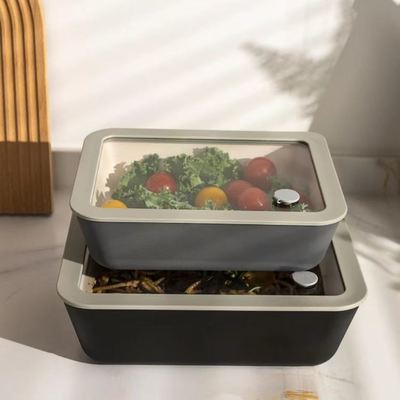 Un buen precio. Contenedor de almacenamiento de alimentos de vidrio de borosilicato resistente a choques térmicos con tapa hermética de color personalizable En línea