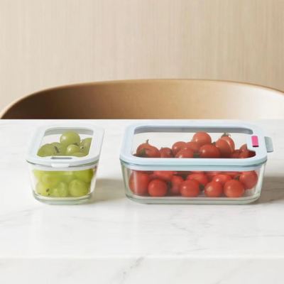 Dobra cena. IKOO Wysokokokosilikowy Zestaw pojemników szklanych do żywności 560 ml 1370 ml w sieci