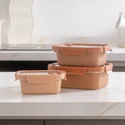 Stainless Steel Food Storage Container with Glass Lid 500ml-1000ml