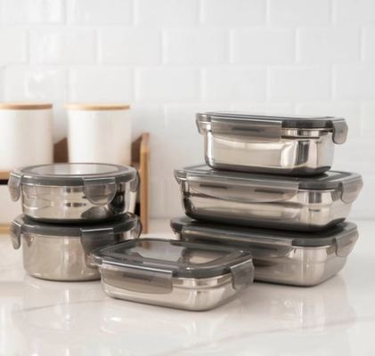 Un buon prezzo. Contenitore per alimenti in acciaio inossidabile per microonde IKOO con coperchi In linea