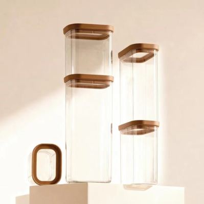 Giá tốt. Thùng kính borosilicate cao hình chữ nhật với nắp treo cho nhà bếp đa chức năng hiện đại trực tuyến