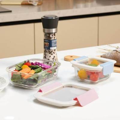 Goede prijs. IKOO High Borosilicate Glass Food Container met 2-slot PP deksel Online