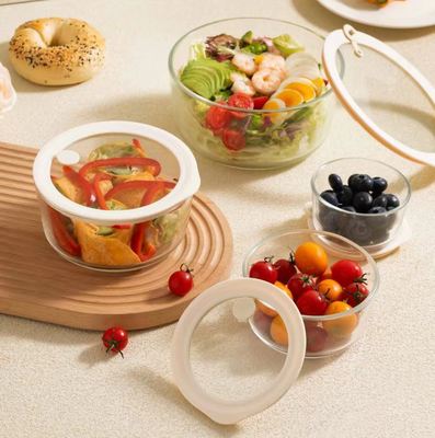 Good price Vented Glass Lid Container with PP Frame Nestable and Oven Safe Food Storage Container online
