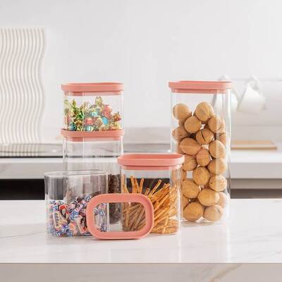 좋은 가격 Borosilicate Glass Canister with Tempered Lid - 다중 크기 온라인