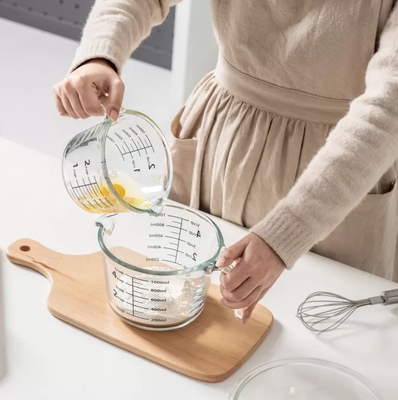 Goede prijs. IKOO Glazen maatbekers Hittebestendig glazen meetgereedschap Online