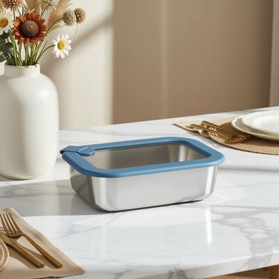 Good price IKOO 304 Stainless Steel Food Container 1L Leakproof with Silicone Lid online