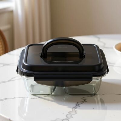 Bom preço. SS304 Recipiente de alimentos dividido em aço inoxidável com tampa em PP livre de BPA Em linha