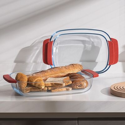 Good price Dishwasher Safe Heat Resistant Eco-Friendly Borosilicate Glass Baking Dish Set with Handle online