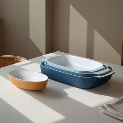 High Borosilicate Glass Baking Dish with Food-Grade Non-Stick Coating - Microwave & Dishwasher Safe Glass Bakeware