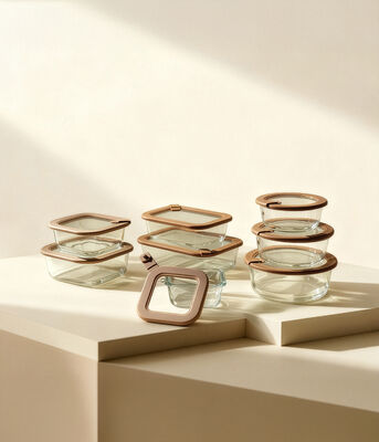 Giá tốt. Hộp đựng thực phẩm bằng thủy tinh an toàn với lò vi sóng, không rò rỉ, không chứa nhựa, có nắp thủy tinh trực tuyến