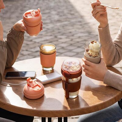 Un buon prezzo. IKOO 320ml 480ml Borosilicato vetro tazza da caffè impermeabile lavastoviglie In linea