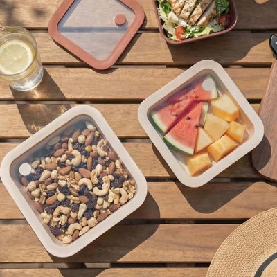 Un buen precio. IKOO Contenedor de alimentos de vidrio translúcido de colores con tapa de vidrio Contenedor de preparación de comidas de plástico gratuito Contenedor de preparación de comidas, contenedores de almacenamiento de alimentos herméticos con tapa de ventilación En línea